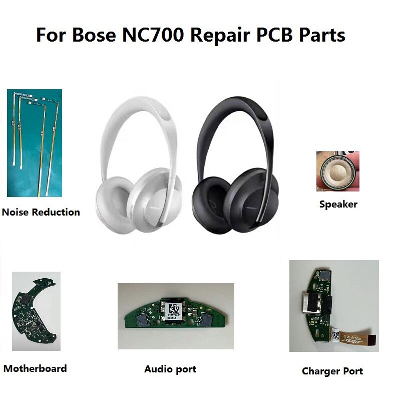 Replacement Parts for Bose NC700 Headphones PCB Charger Port Motherboard Speaker