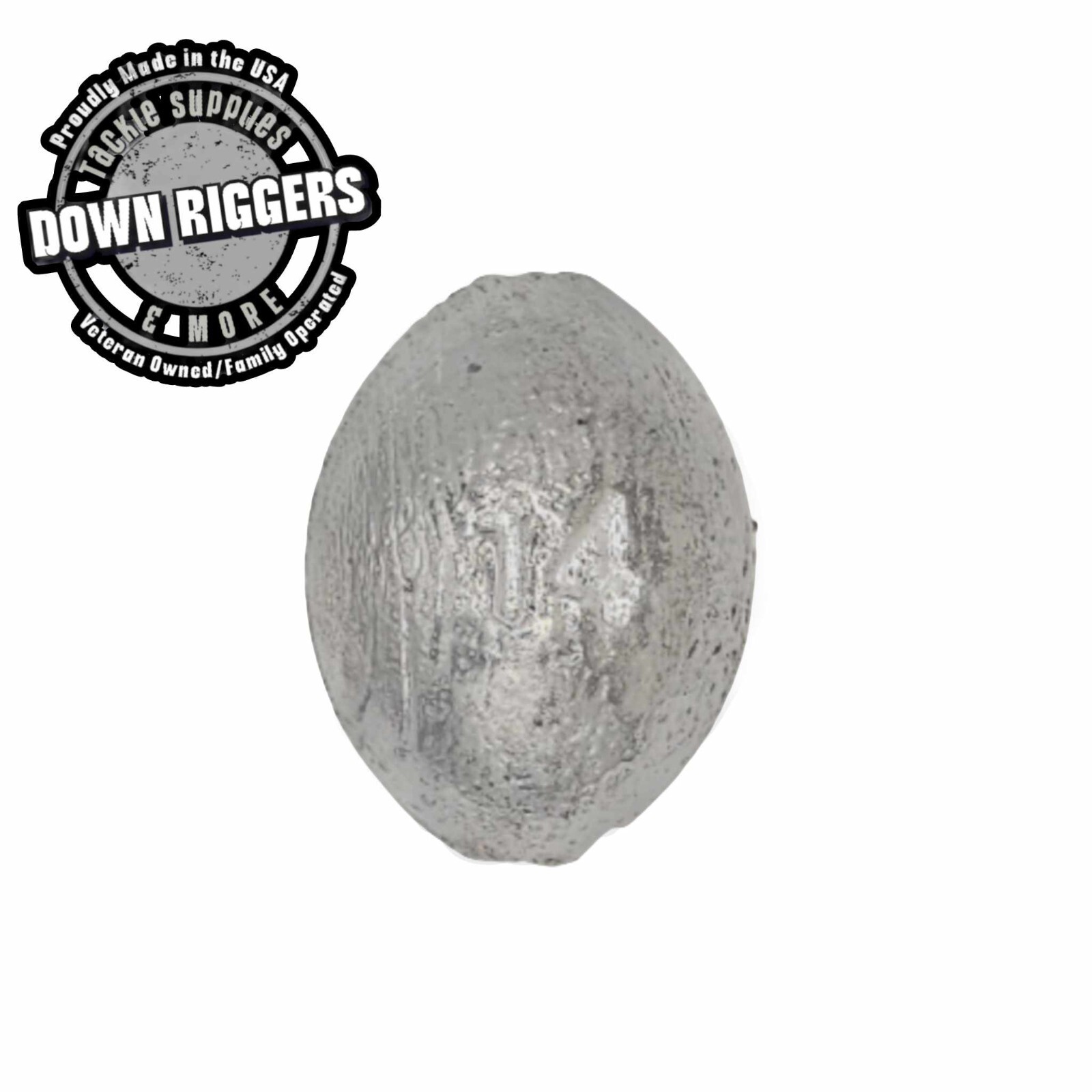 14oz Egg Sinkers: up to 8pk /Hand Crafted by Down Riggers Tackle Supplies