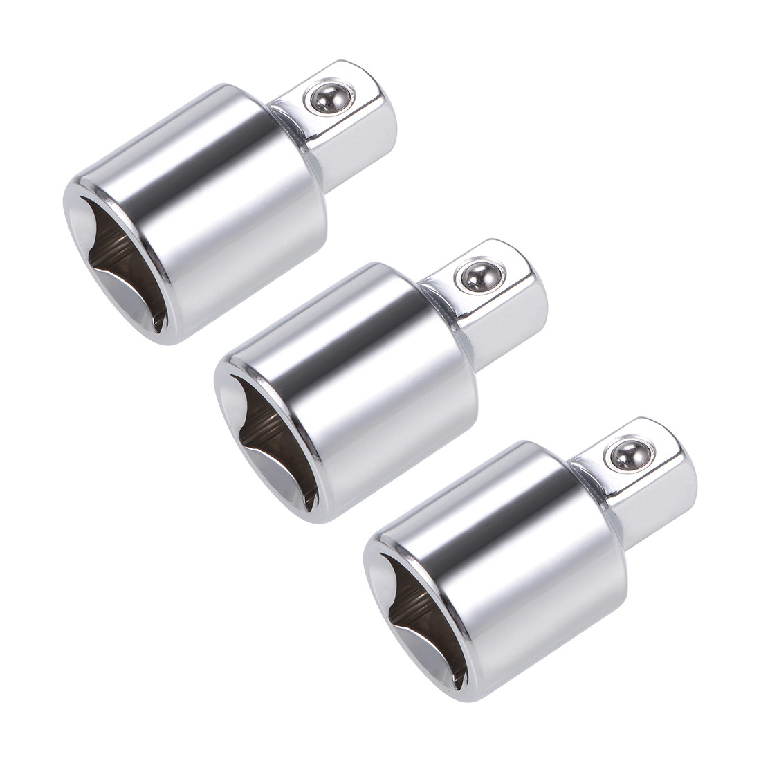 3 PC 1/2 Inch Drive (F) x 3/8 Inch (M) Socket Reducer, Female to Male