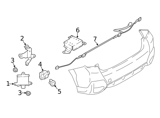 Genuine Subaru Blind Spot Radar Bracket 87613fl010