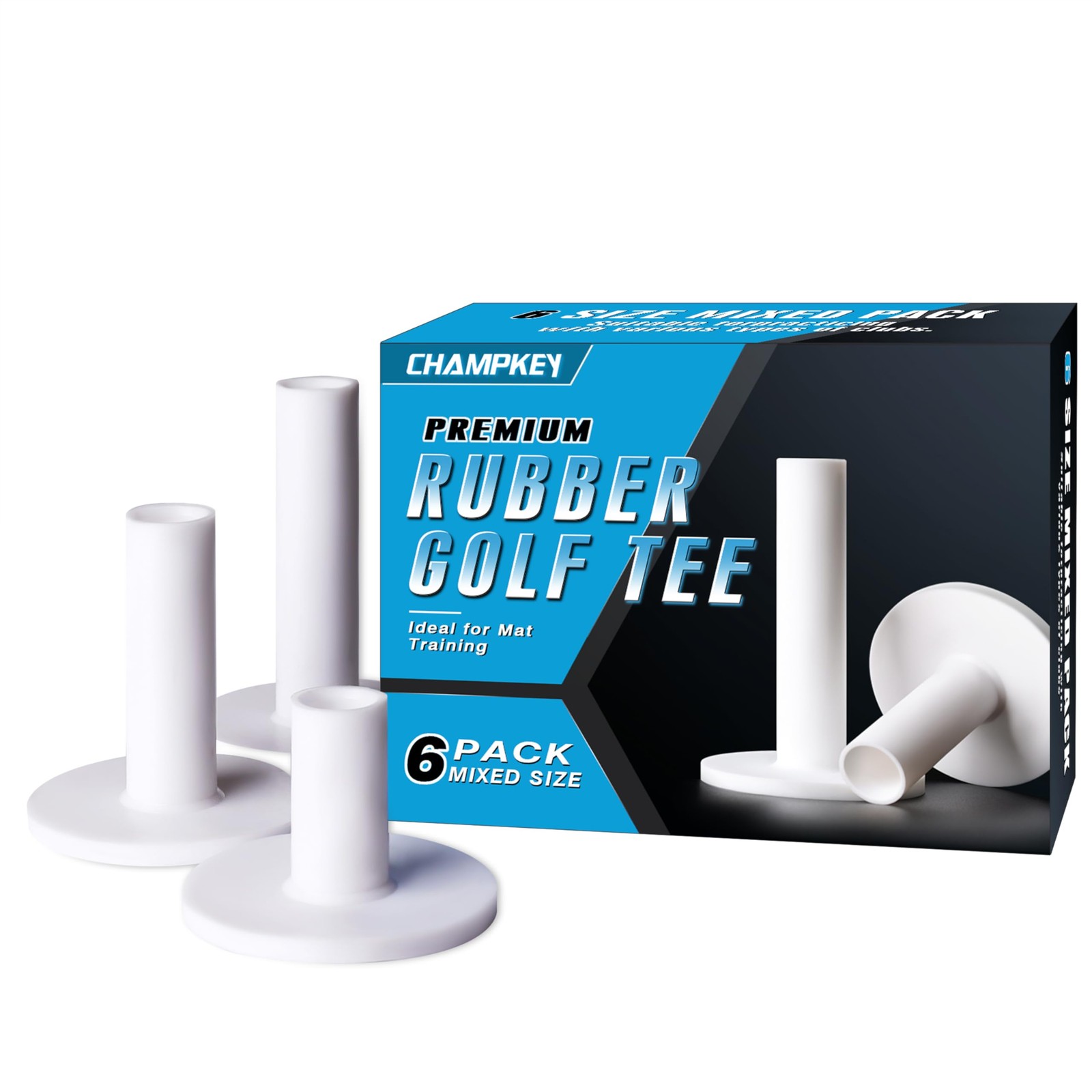 Premium Rubber Golf Tees | Excellent Durability and Stability Rubber Tees