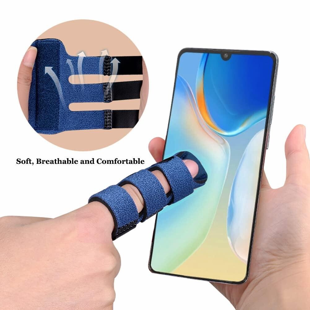 2 Pack Trigger Finger Brace Splint Straightener Support Protector Adjustable