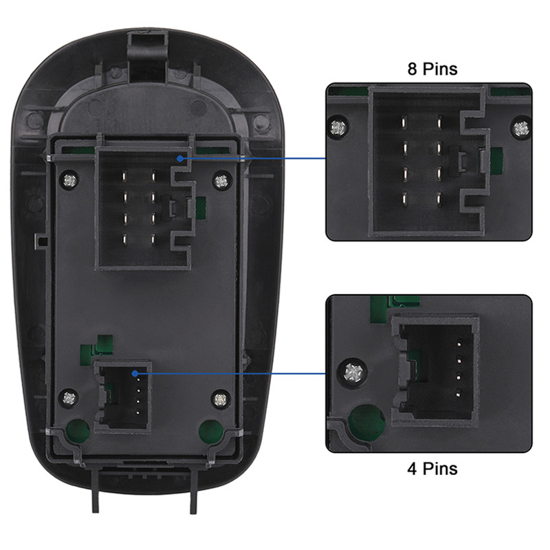Window Switch Control Button 2 Door 1791339 for 2014-2019 Ford Transit MK8 Custo