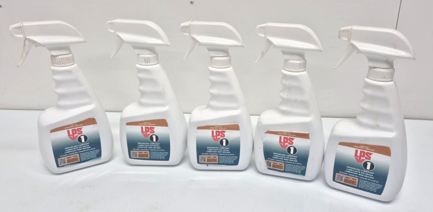 LPS 1 00122 Greaseless Amber Penetrating Lubricant 20 oz 5 Trigger Spray Bottle
