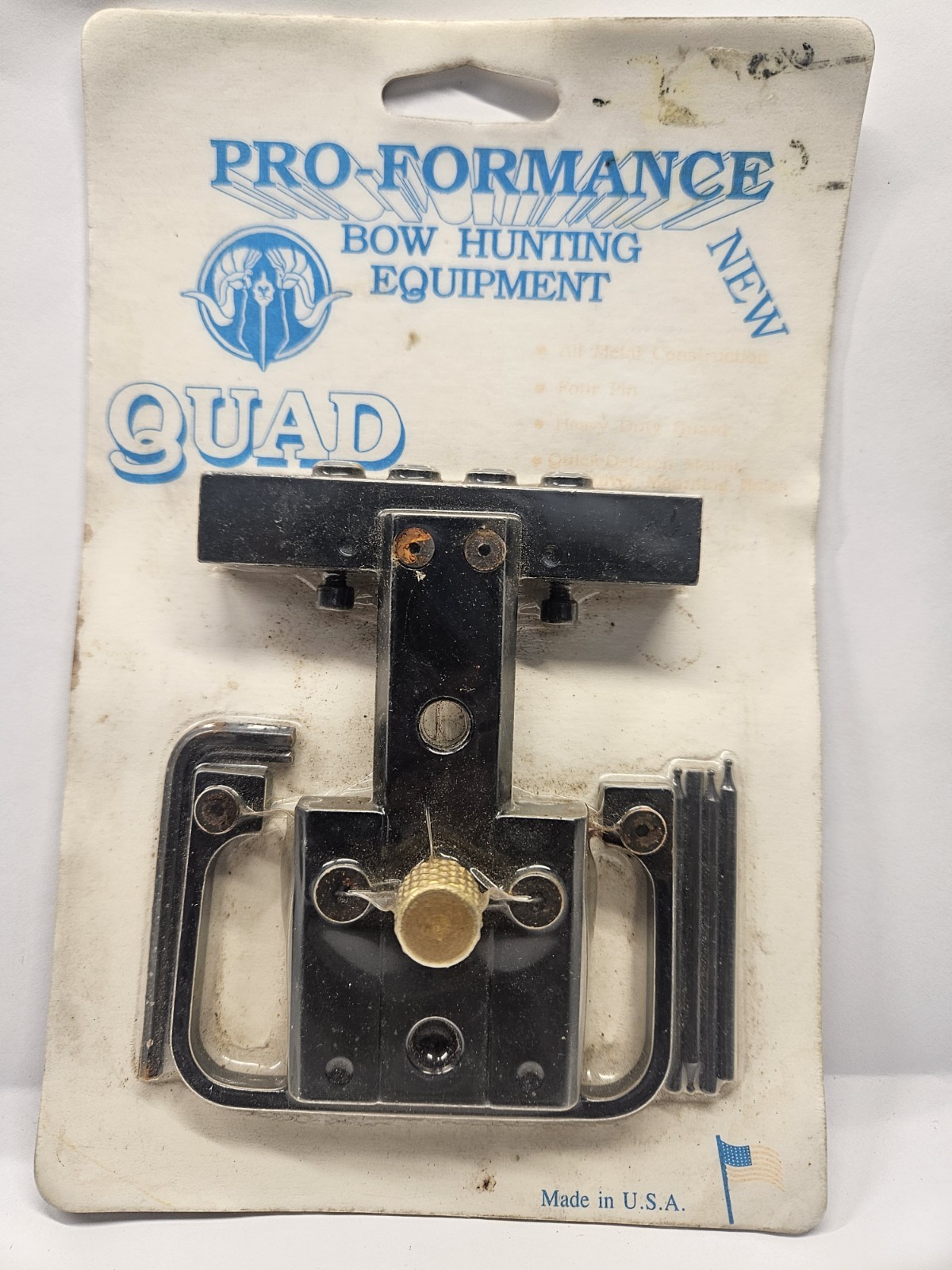 Pro-Formance Bow Hunting Equipment Quad 4 Sight Pins With Bracket