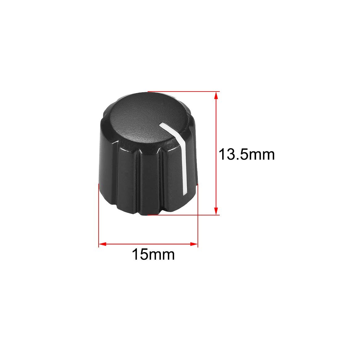 uxcell 10pcs Potentiometer Control Knobs for Electric Guitar Volume Black