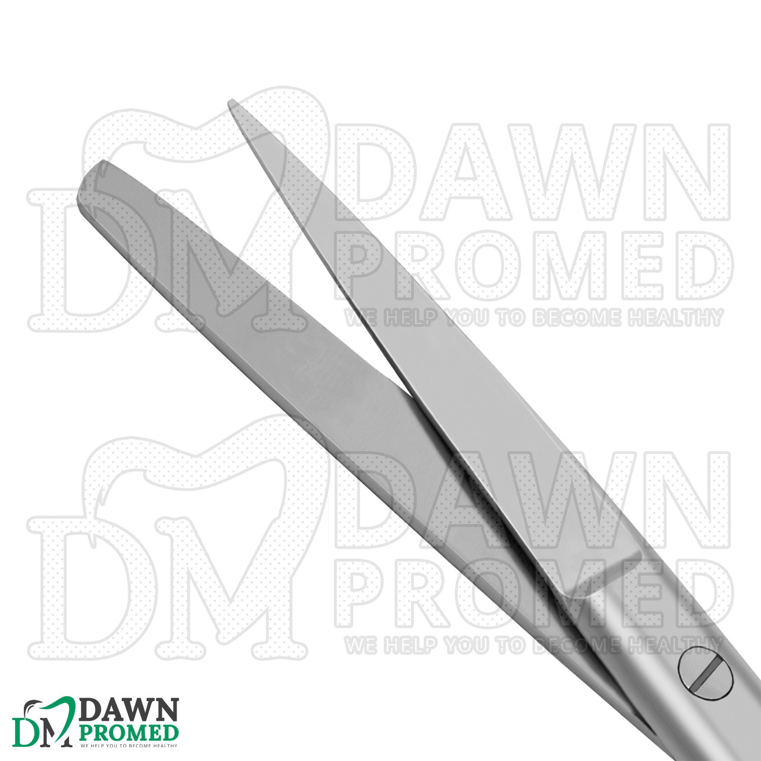 Operating Scissors 6.5" Straight Sharp Blunt Round Pattern Surgical Instruments