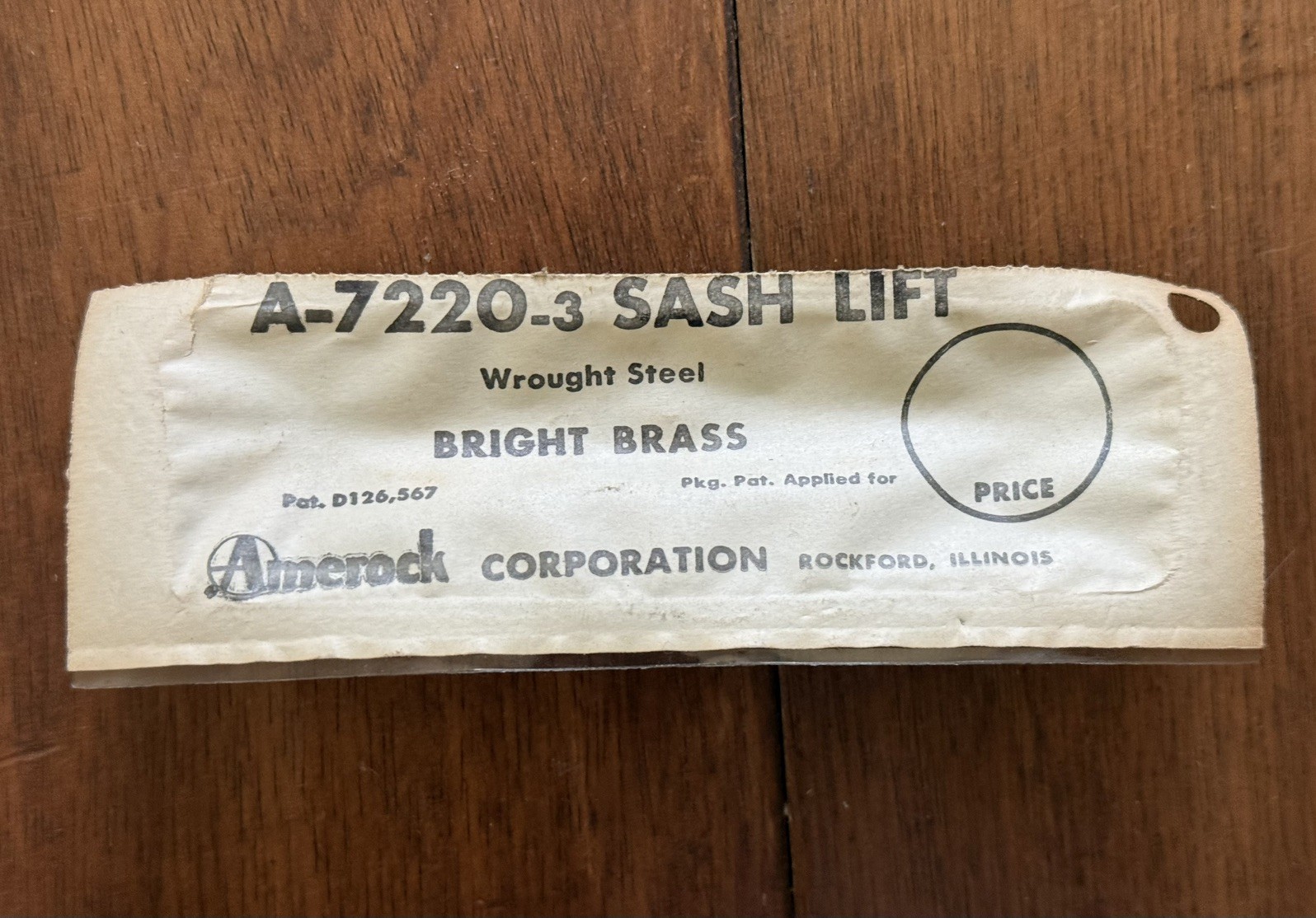 30 NOS Amerock A-7220-3 Wrought Steel Window Sash Lift Handles - Bright Brass