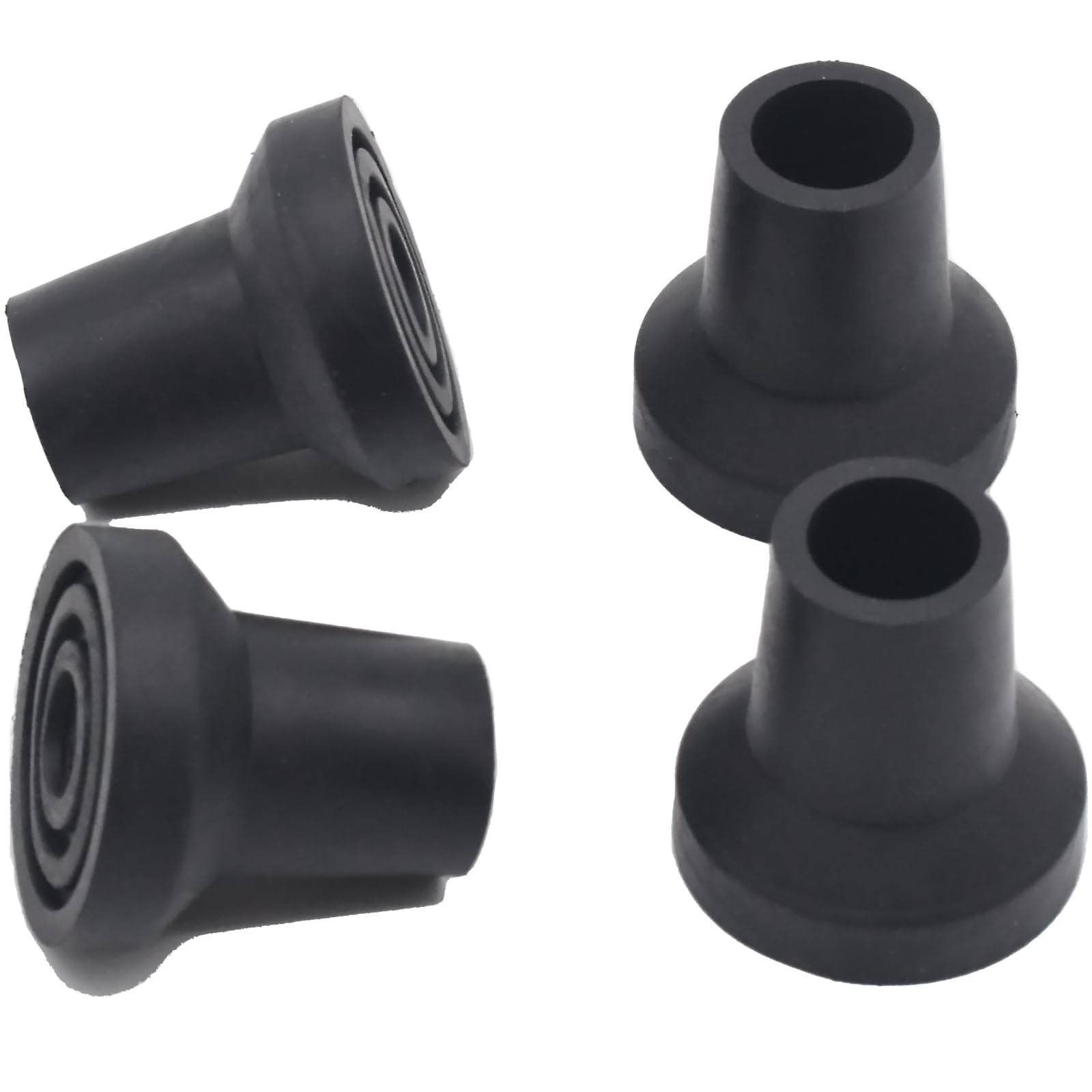 DORANMI Walking Cane Tips, Heavy Duty, Non-Slip 1/2", 4-Pack (1/2 INCH)