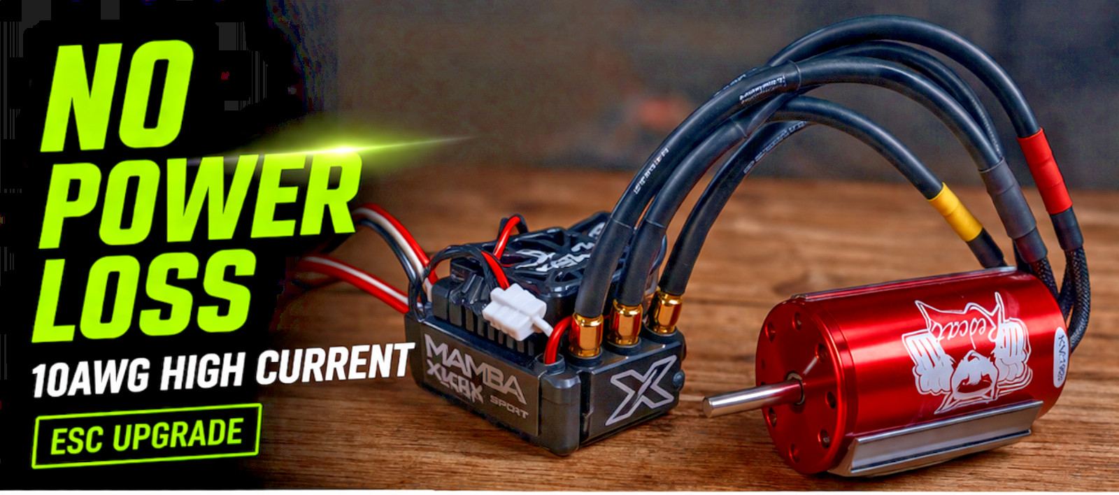 RC ESC Extension Leads 10AWG 200C High Current – 4mm 6.5mm 8mm Bullet Connectors
