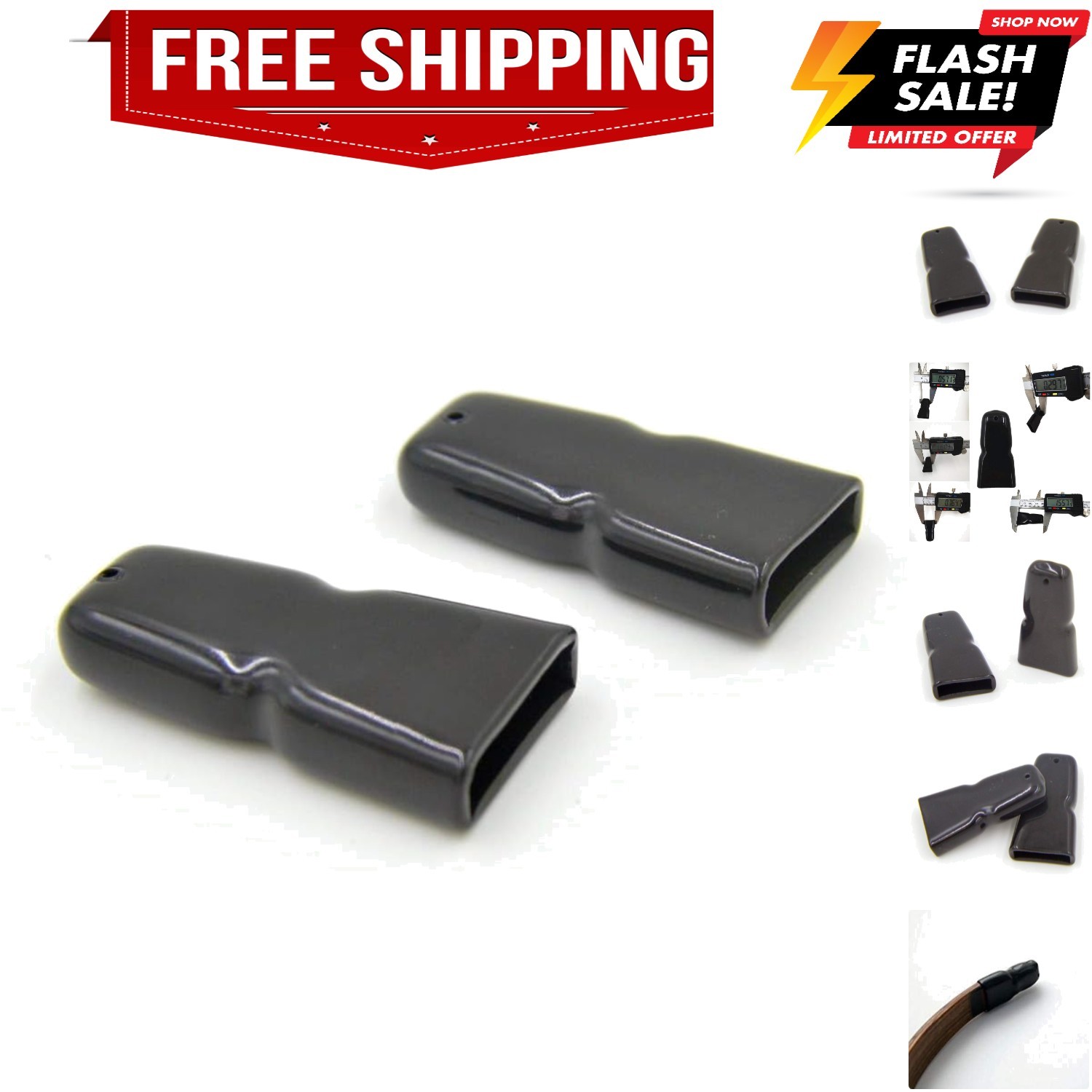 Quality Longbow Rubber Bow Tip Protector Recurve Bow Limb Tip Protector
