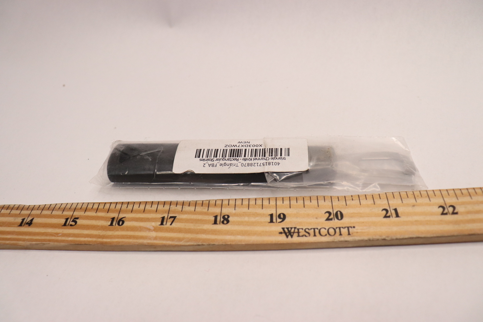 Triangle Rectangular Canal Knife Stainless Steel 720170400