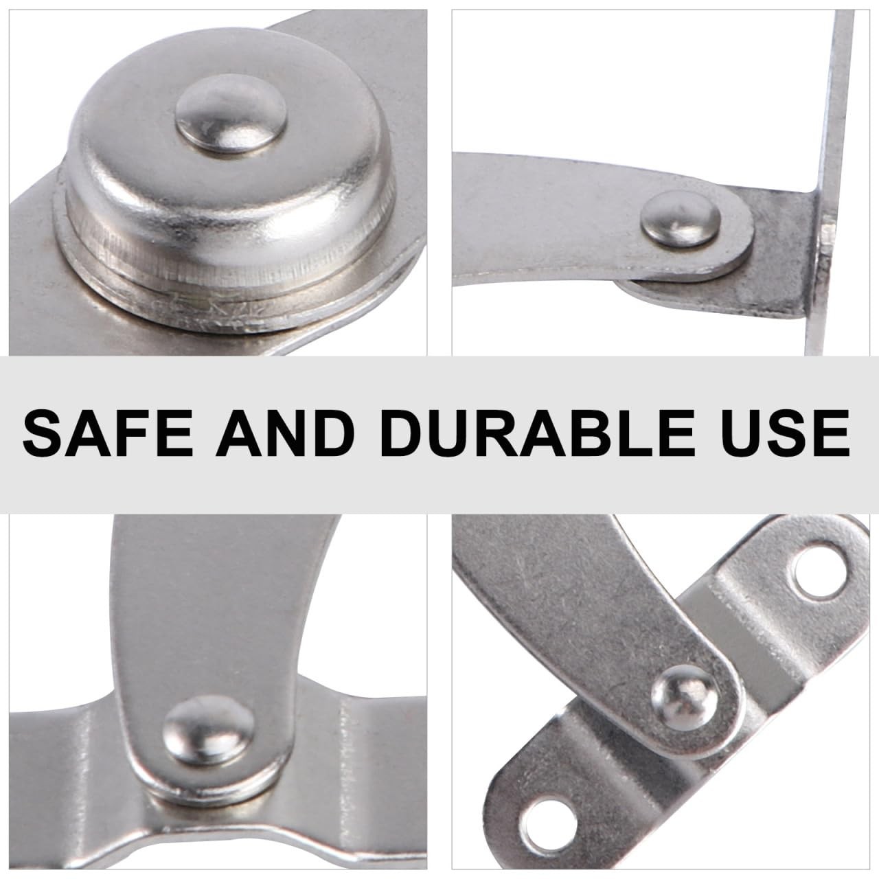 4 PCS Adjustable Stainless Steel Support Pull Rods Practical Support Hinges