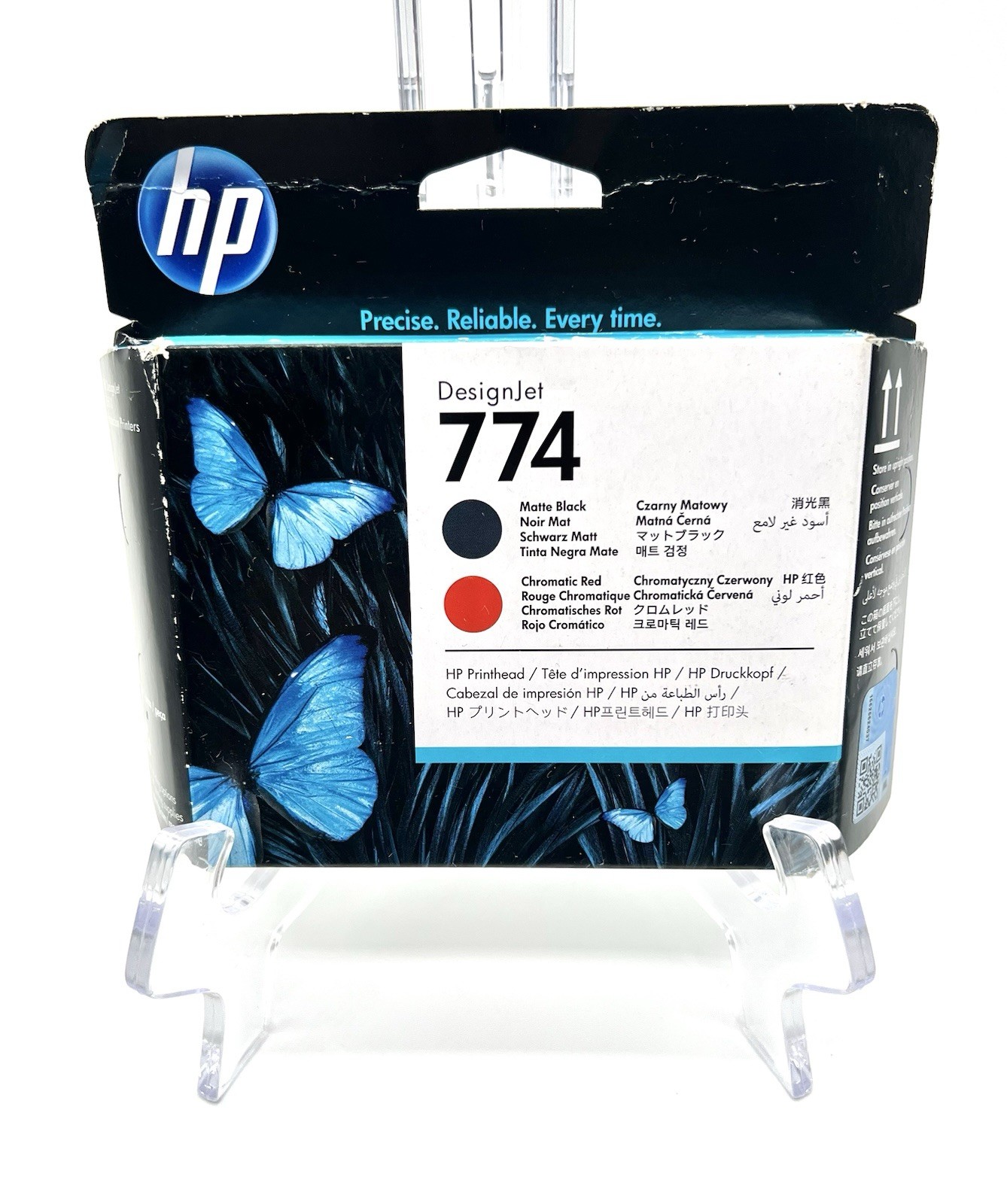 GENUINE HP #774 Matte Black Chromatic Red P2V97A DESIGNJET Expired 2/24