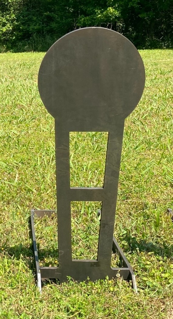 3/8" AR500 Full Size 12x33.5 Classic Popper Metal Steel Shooting Target w/ Base