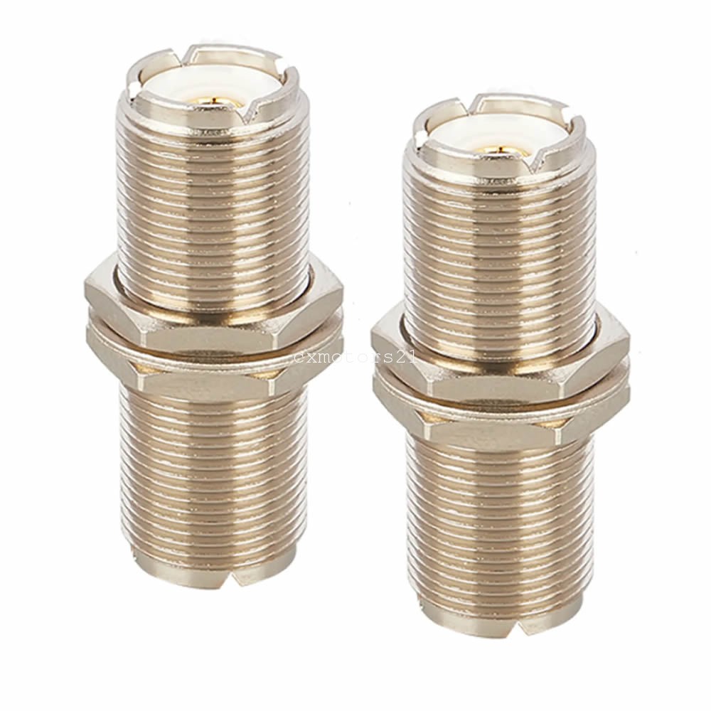 SO239 PL259 UHF Bulkhead Adapter UHF Female to Female Low Loss Coaxial Connector