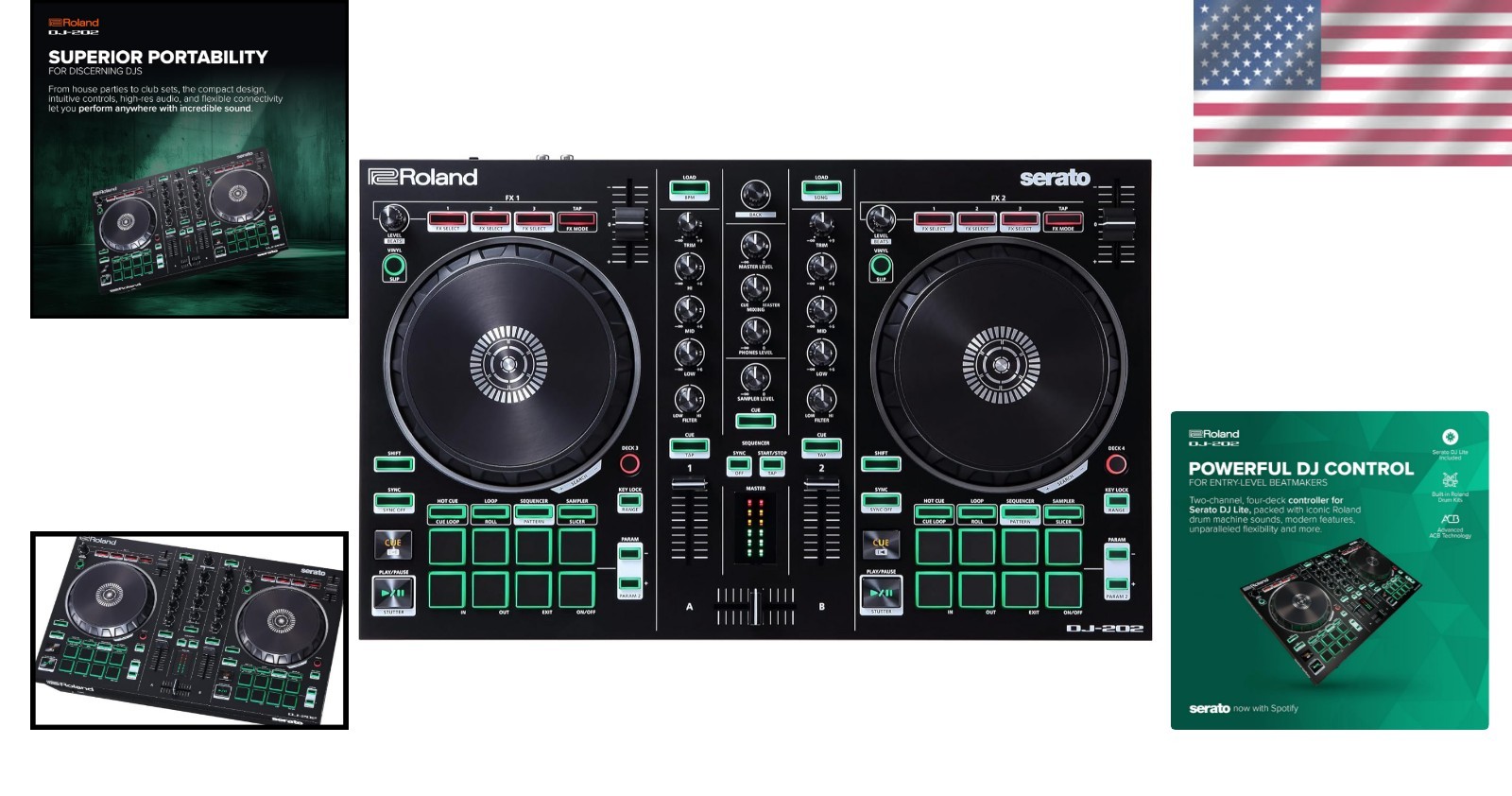 High-Quality DJ Controller with Built-In Drum Kits | Serato DJ Compatible