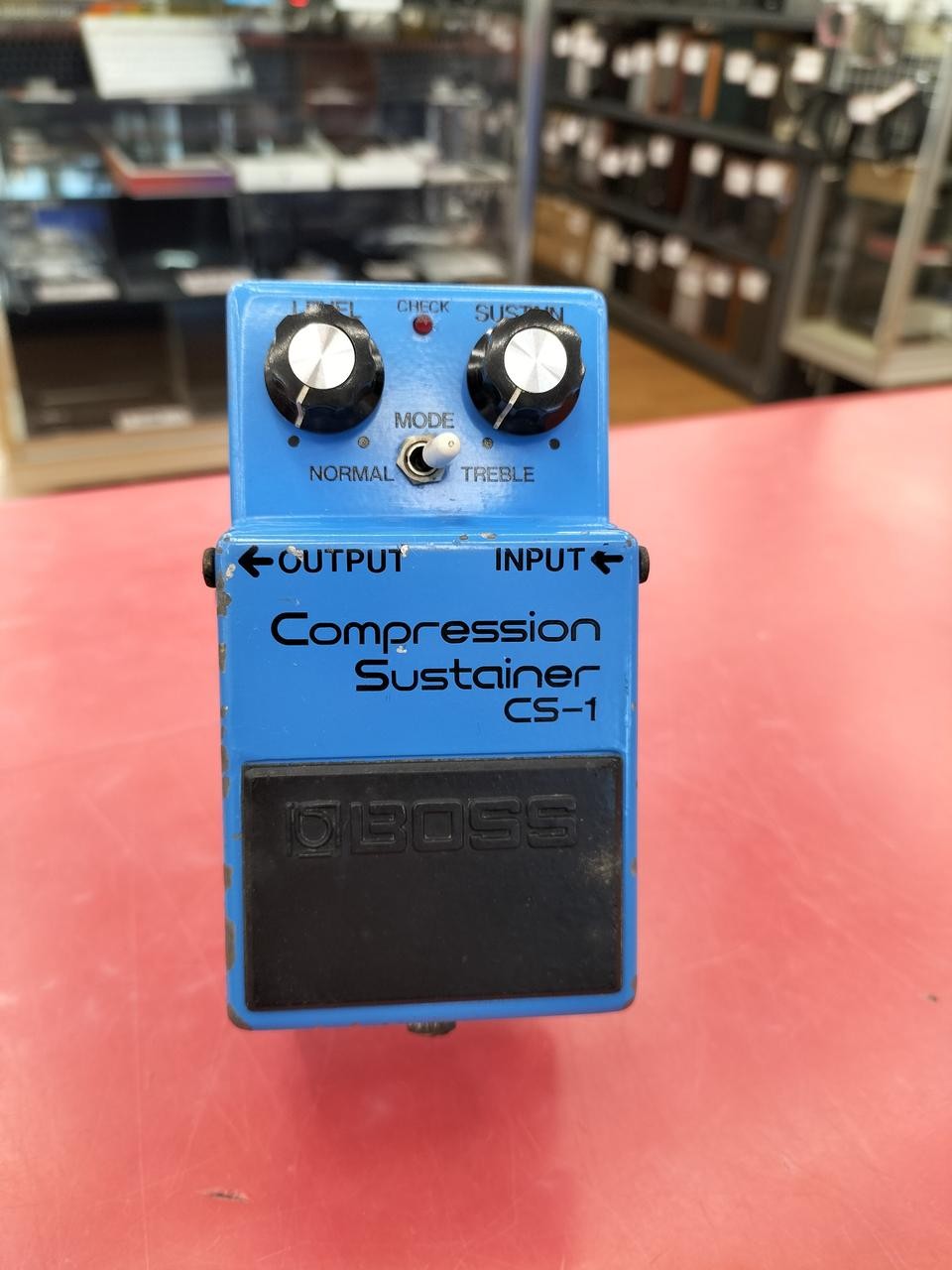 Boss CS-1 Compressor Pedal Silver Screw Used