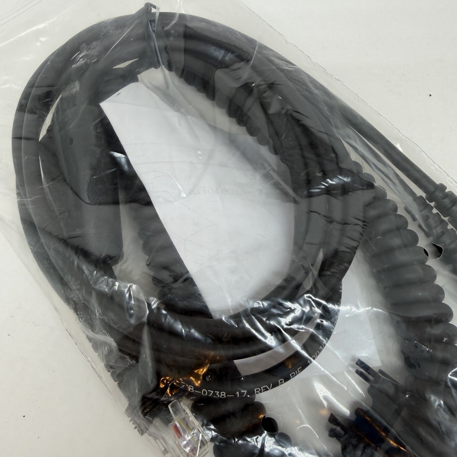 Datalogic PowerScan Scanner coiled CAB PSC 8-0738-17 PS2 Cable New