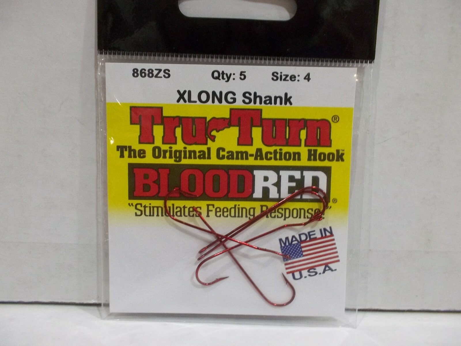 Tru Turn XLONG shank 868ZS fishing hooks Made in USA choose your size!  NIP