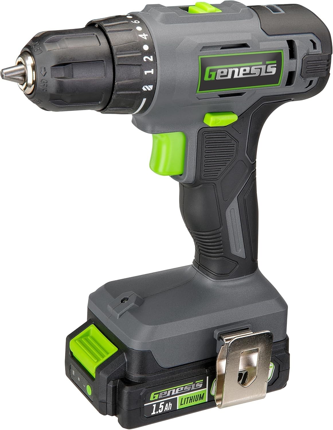 Genesis G20MAX 20V Cordless Drill Kit w/ Battery & Charger 2-Speed 3/8" Chuck