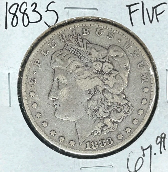 1883-S MORGAN SILVER DOLLAR ~ FINE/VF ~NICE COIN~
