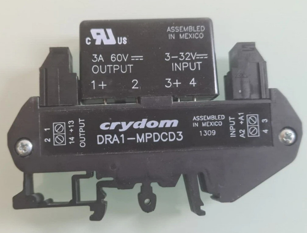 CRYDOM DRA1-MPDCD3 SOLID STATE RELAY - NEW, DIN Rail Mount SSR Assembly