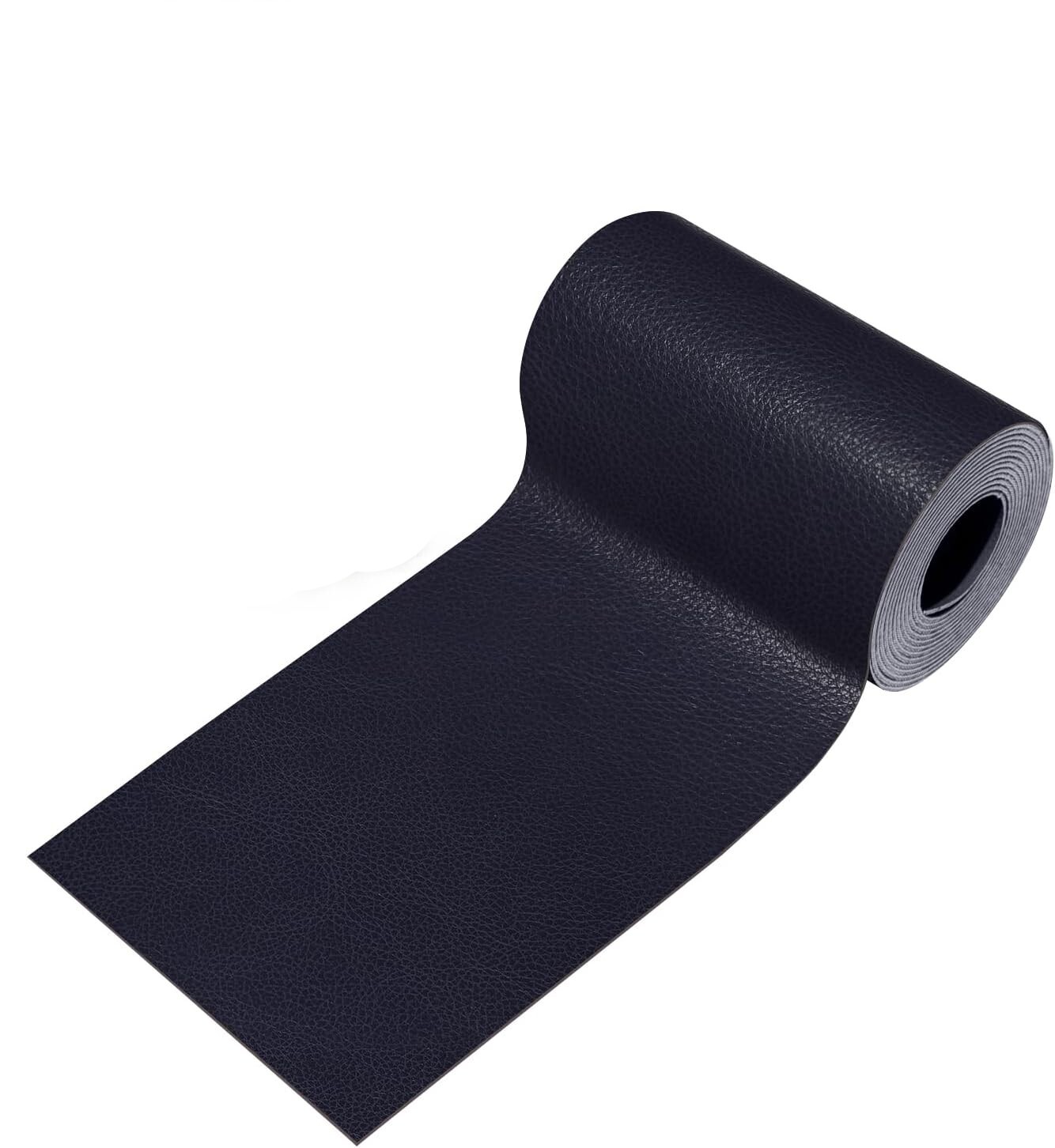Dark Blue Leather 3 x 60" Leather Repair Tape Self Adhesive For Furniture Sofa