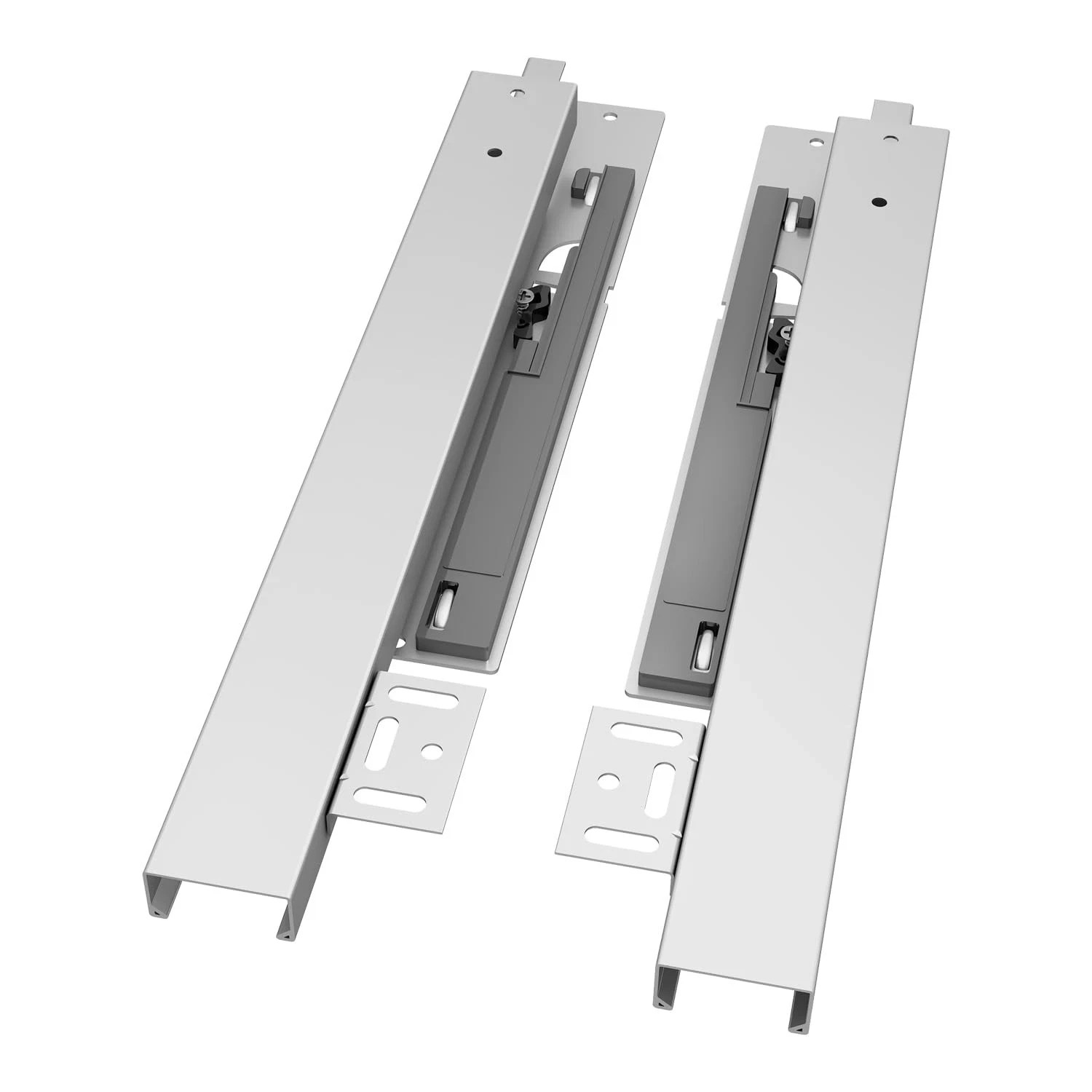 14" Undermount Drawer Slide Soft Close Bottom Mounted & Bottom Support 88 lb ...