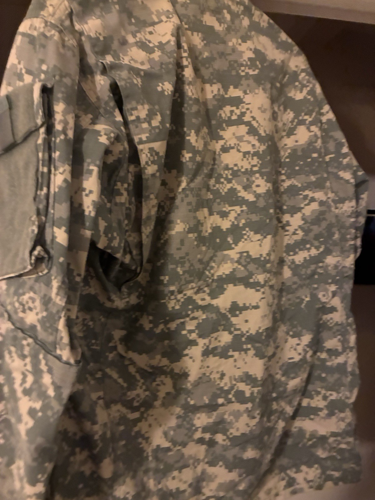 army combat uniform size small jacket