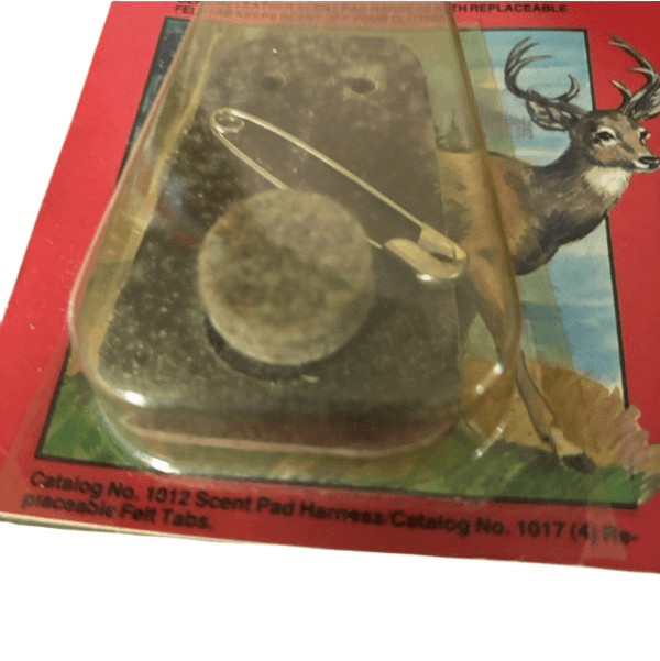 Buck Stop Scent Pad Genuine Leather With Replaceable Felt Tab NOS 1984