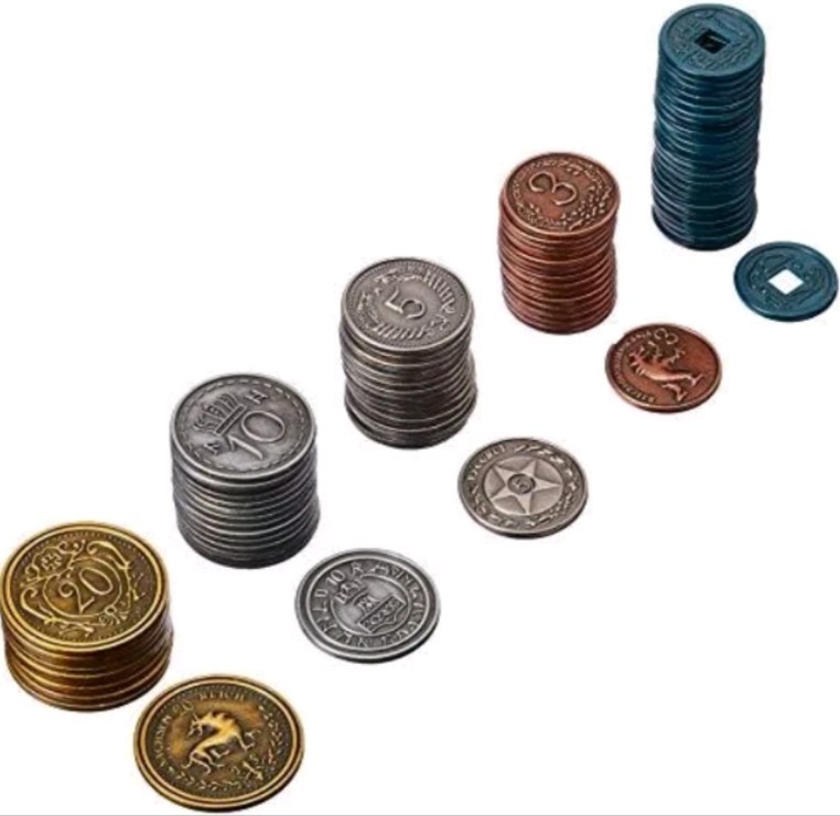 NEW Stonemaier Games Metal Coins (Scythe & Expeditions)