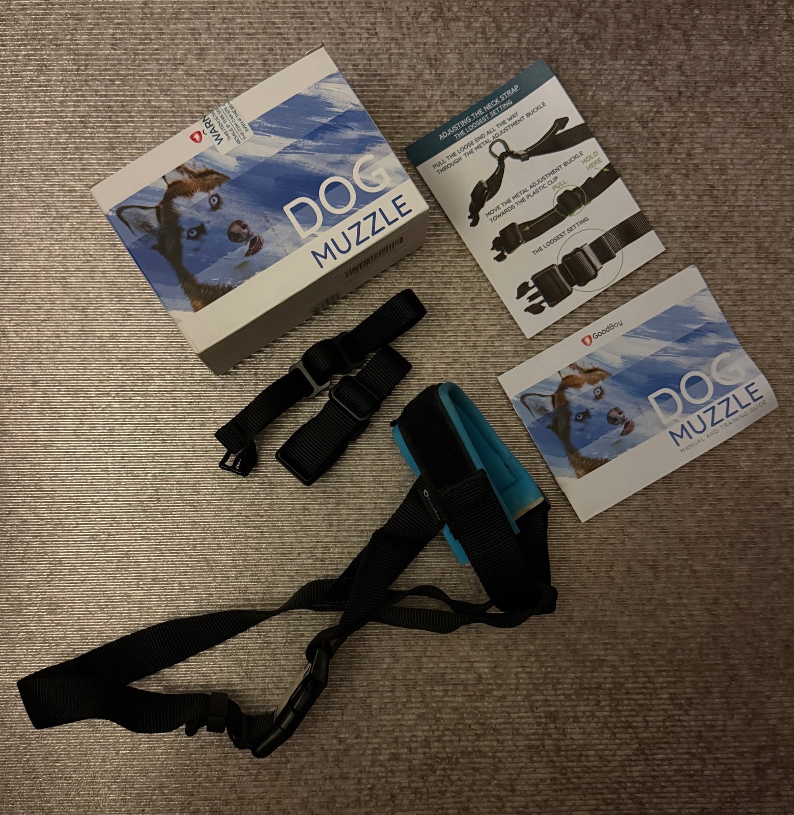 Good Boy Blue Gentle Dog Muzzle Guard Size Medium