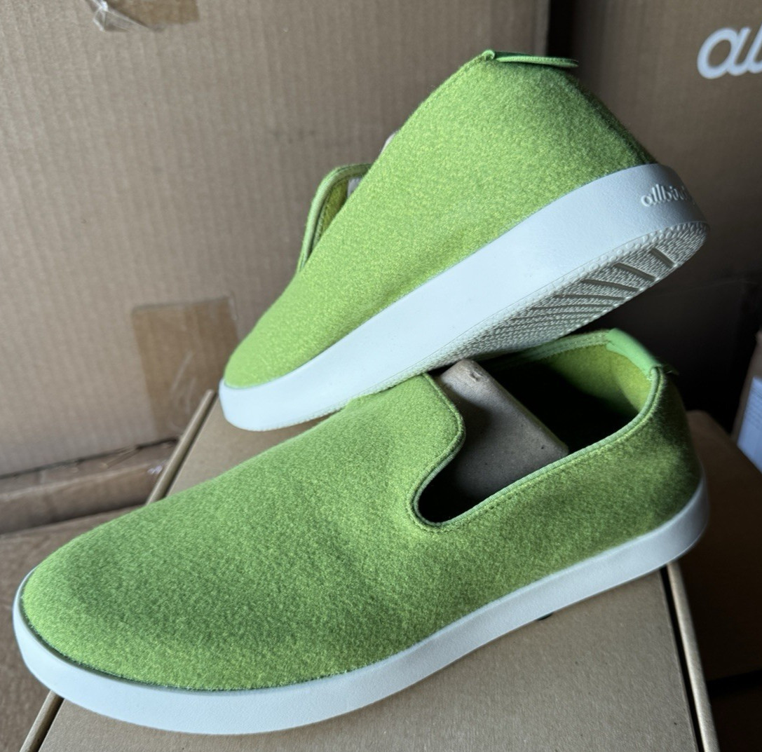 NEW ALLBIRDS WOOL LOUNGER TAMALPAIS SHOES SLIP ON GREEN CASUAL WOMENS SIZE 7