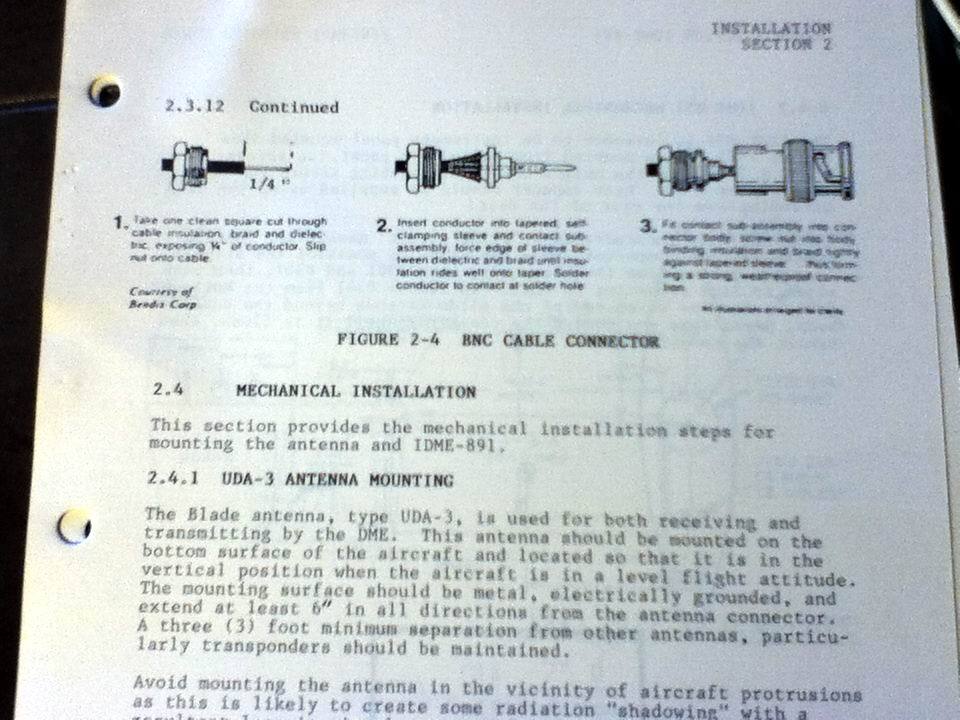 Narco IDME-891 Installation Manual