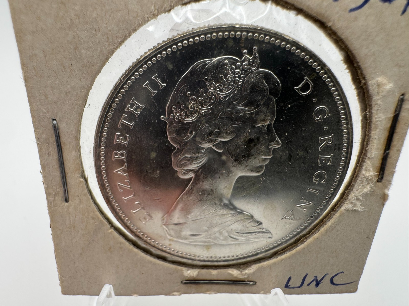 1966 Canadian Silver Dollar 80% Silver Brilliant Uncirculated Mint Bu Unc