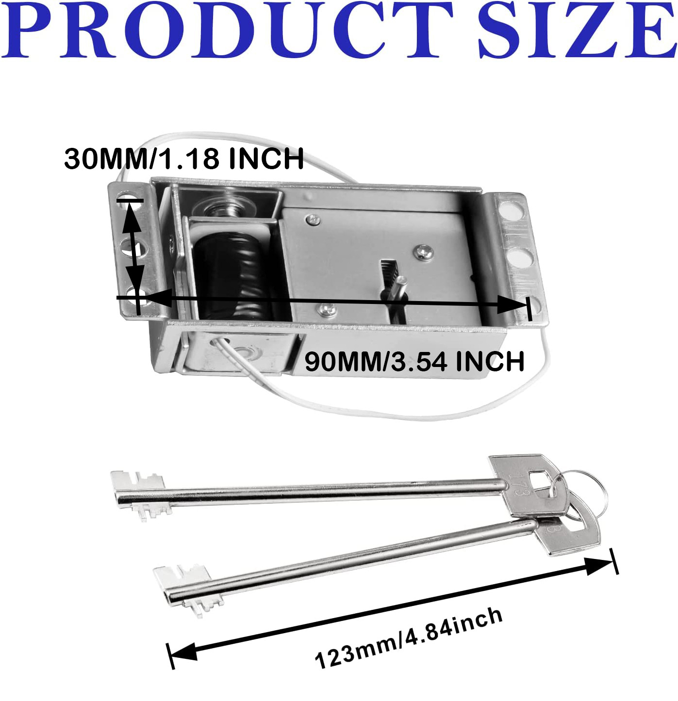 Replace Solenoid Lock With 2 Override Keys