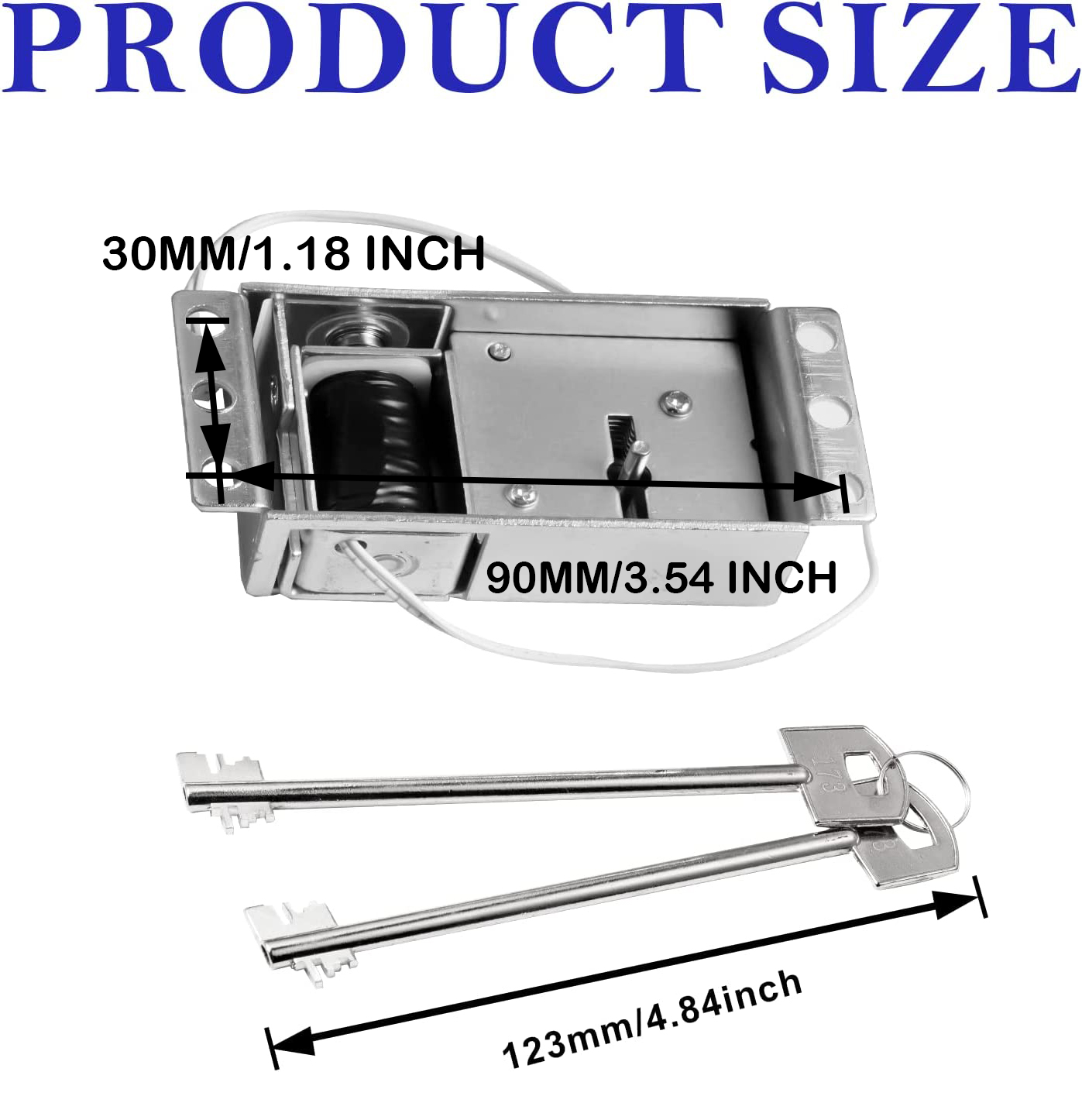 Replace Solenoid Lock With 2 Override Keys