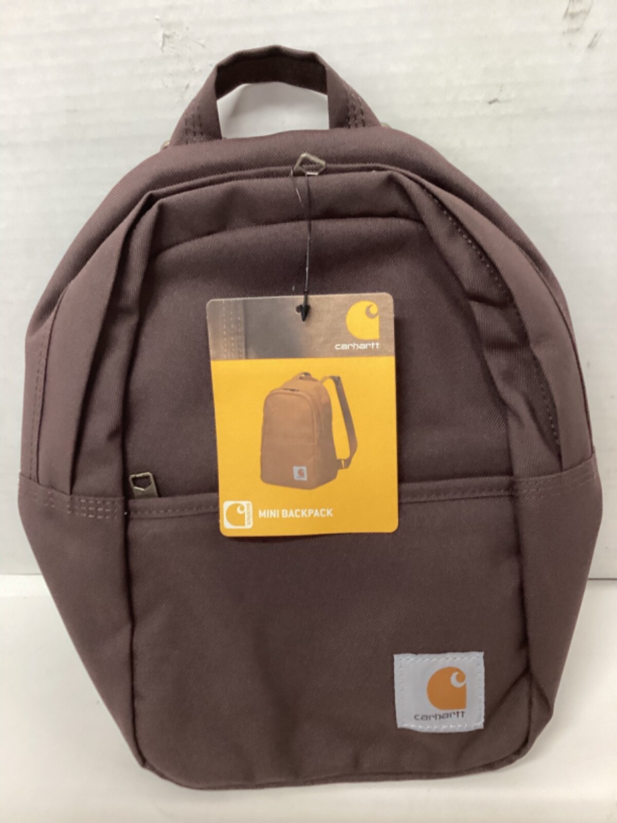 Carhartt Mini Backpack: Duck Camo, Black, Wine