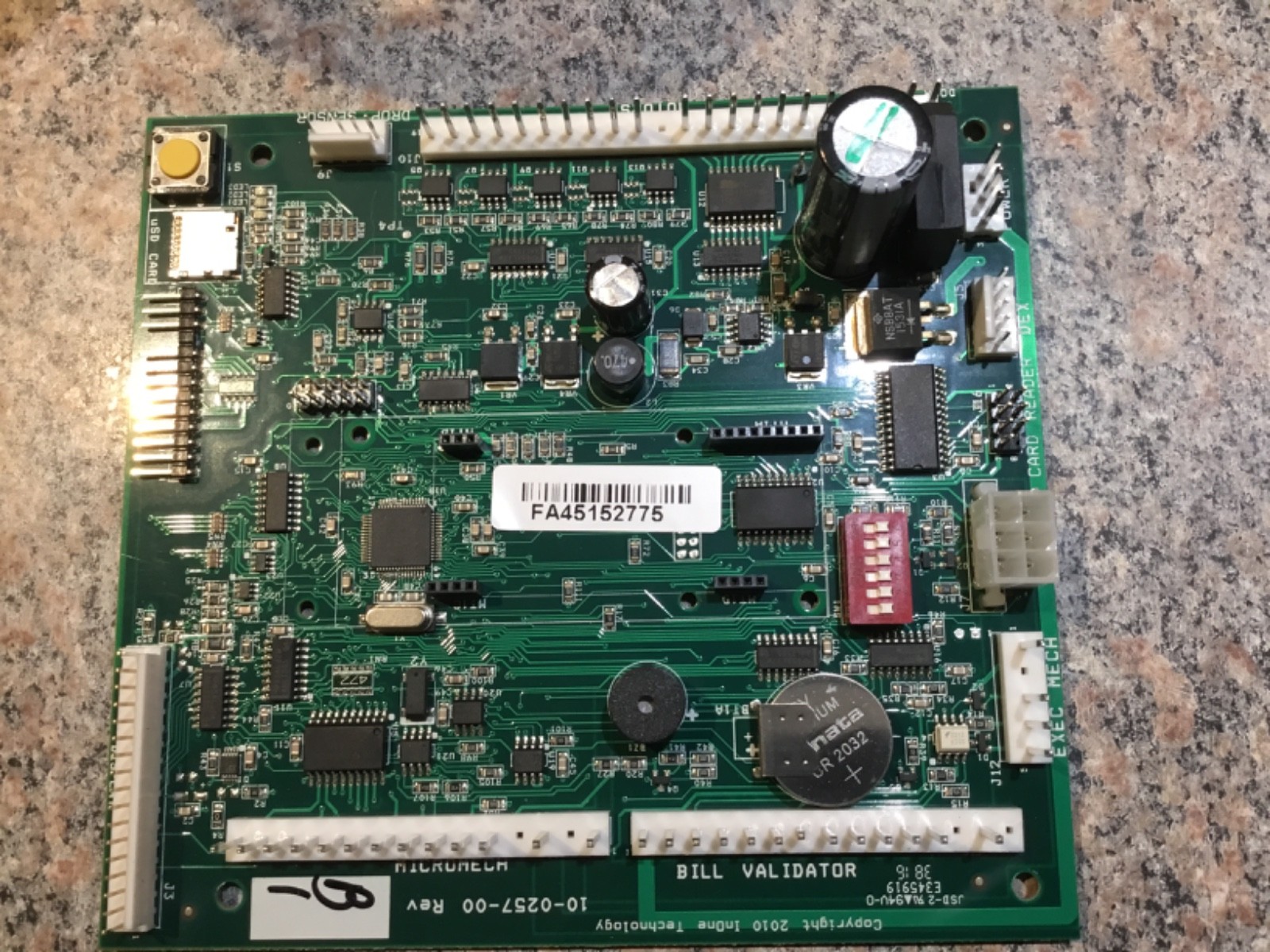 USI 3130 snack machine control board. 10-0257-00