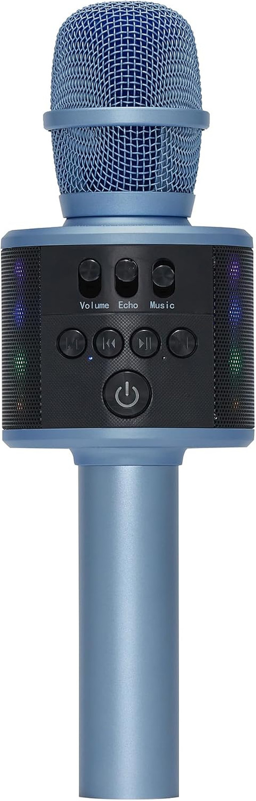 Wireless Bluetooth Karaoke Microphone with Built-In Speakers + HD Recording, Por