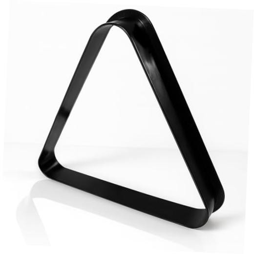 Black Plastic Billiard Pool Ball Triangle Rack, Fits 2-1/4 Inch Balls, 8-Ball
