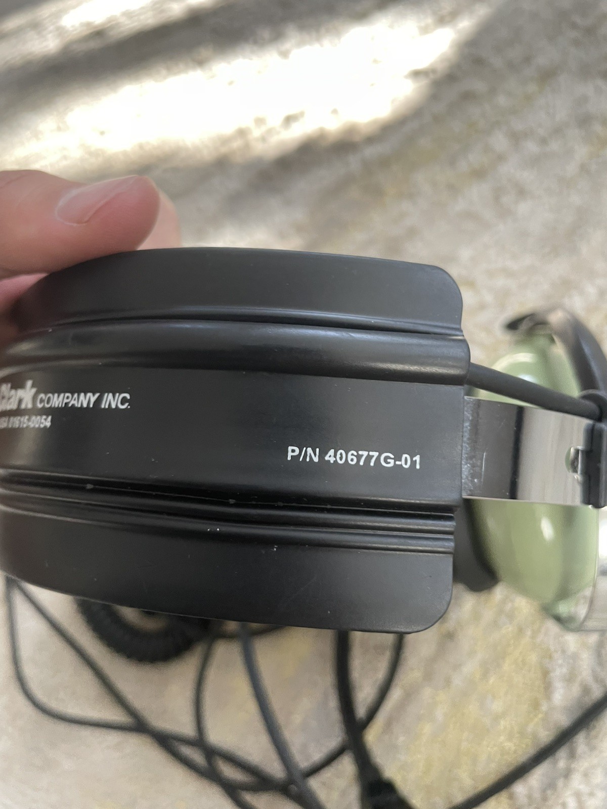 David Clark Model M-1A Aviation Pilot Headphones
