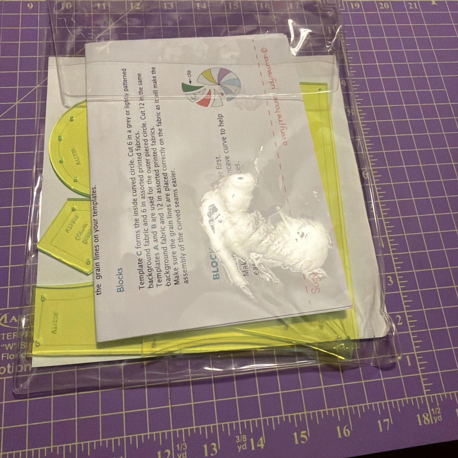Sugar Plum Hand Piecing Quilt Template Set By Judy Newman