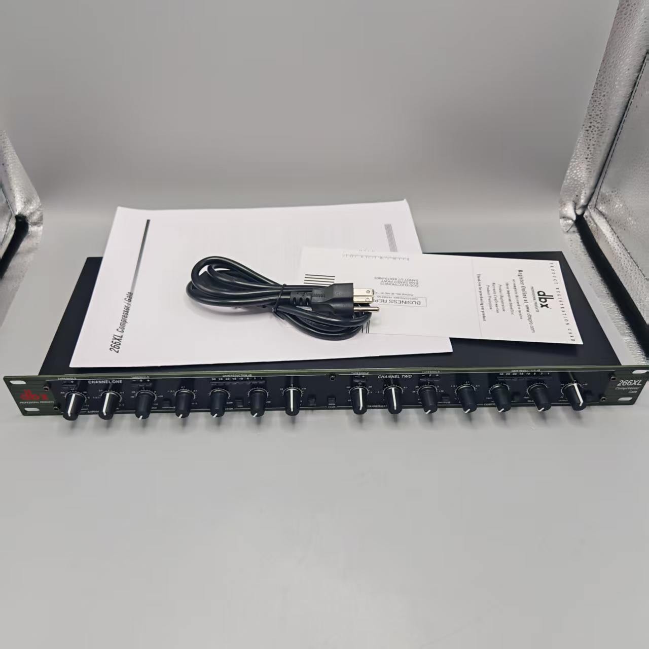 DBX 266xs Dual Channel Compressor Gate Dynamics Processor w/ Side Chain Insert
