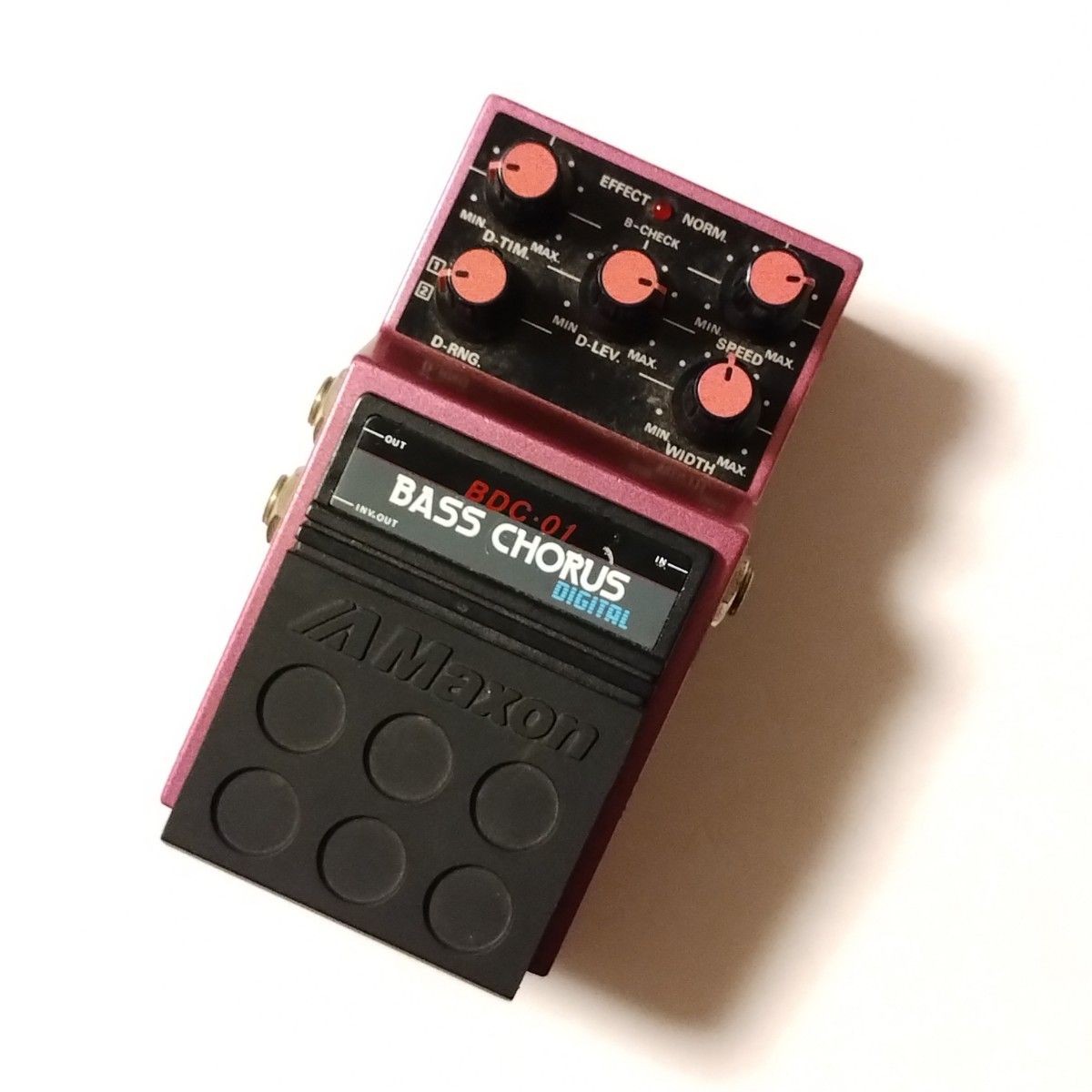 Maxon BDC-01 Bass Chorus Effects Pedal Analog Bass Guitar Tested From Japan