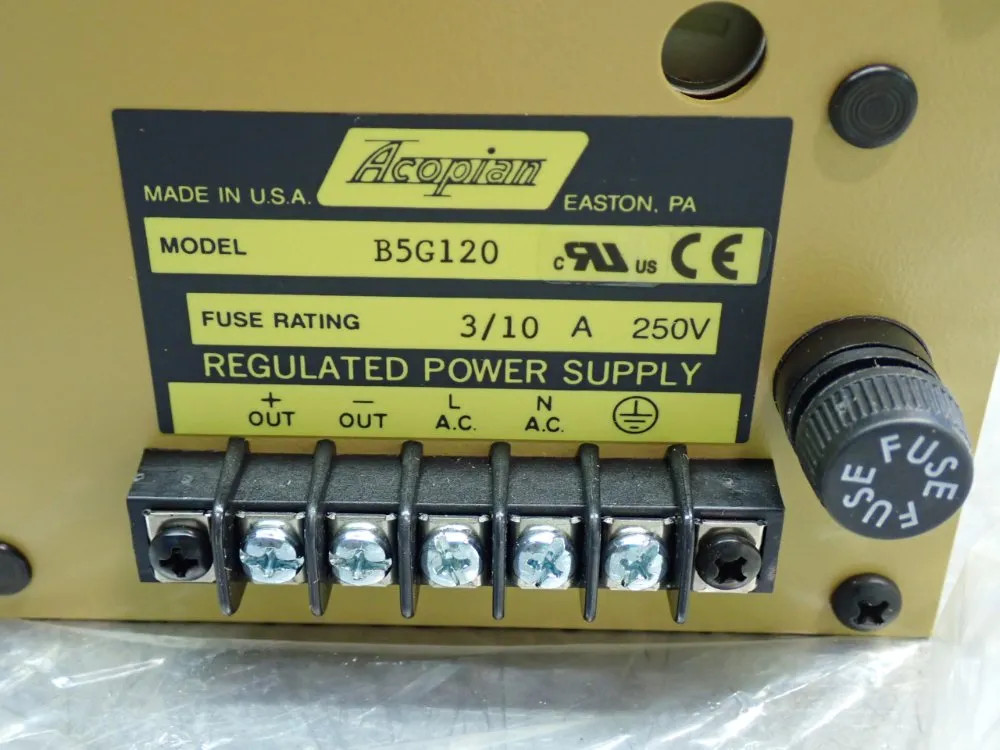 ACOPIAN POWER SUPPLY UNIT, 2PCS B5G120