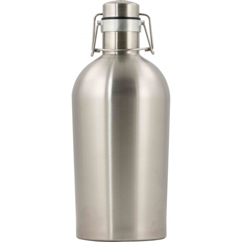 Double Wall Vacuum Stainless Steel 64oz Insulated Beer Growler Stays Cold 9Hours