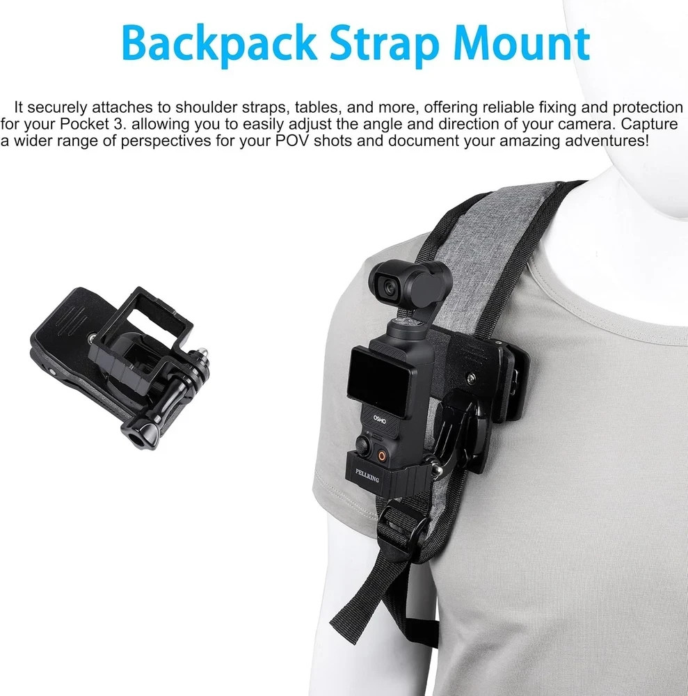4in1 DJI Osmo Pocket 4 3 Accessories Kit,Chest Mount Harness,Neck Holder,Head...
