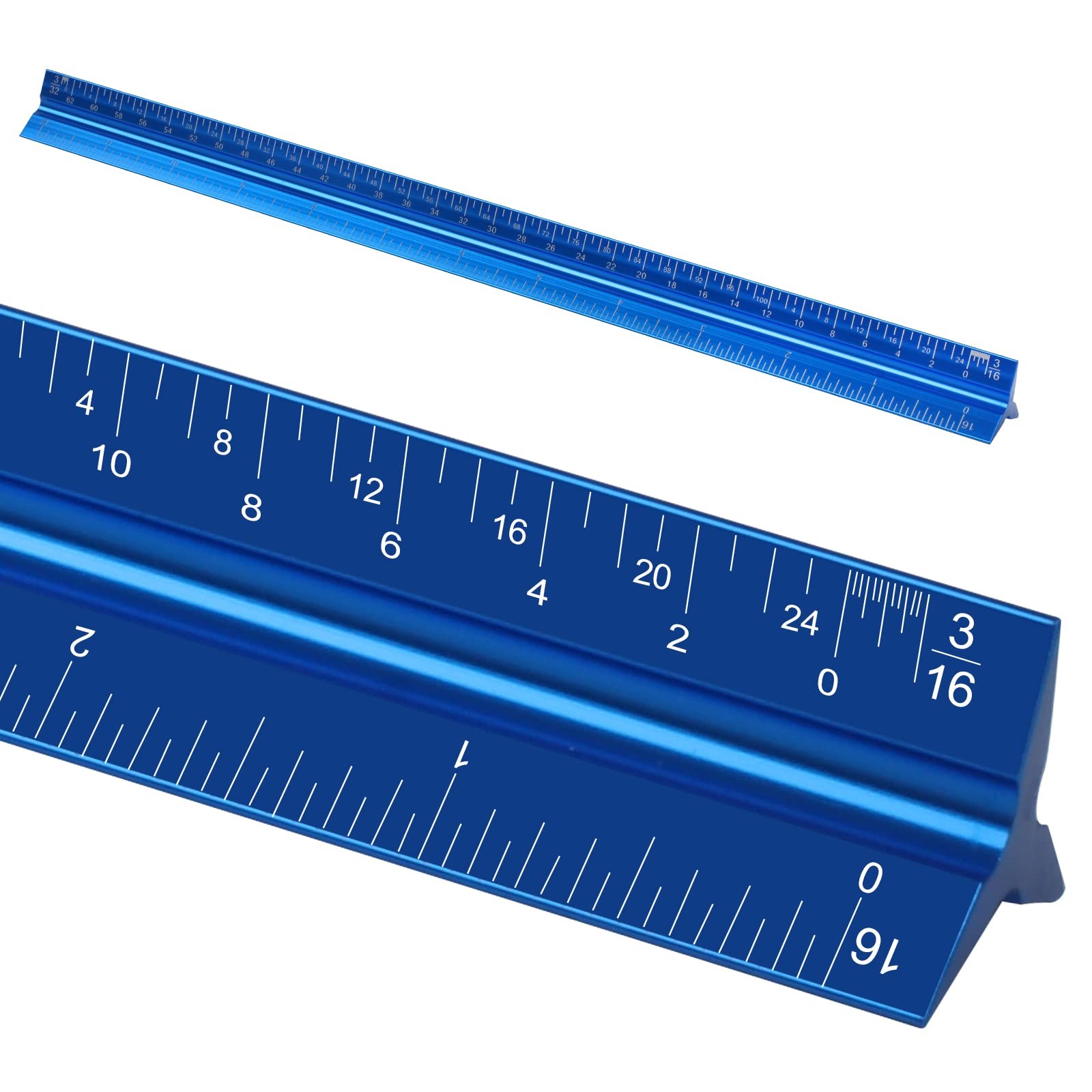 12 Inch Aluminum Architectural Scale Ruler for Engineers Architects Students